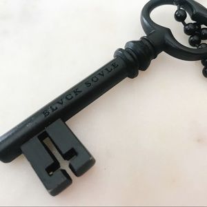 💯  Black Scale Onyx Key Chain Necklace.